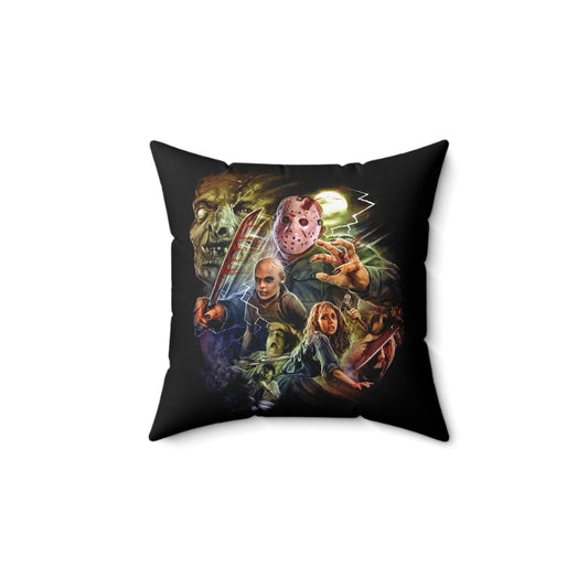 Friday The 13thb Spun Polyester Square Pillow