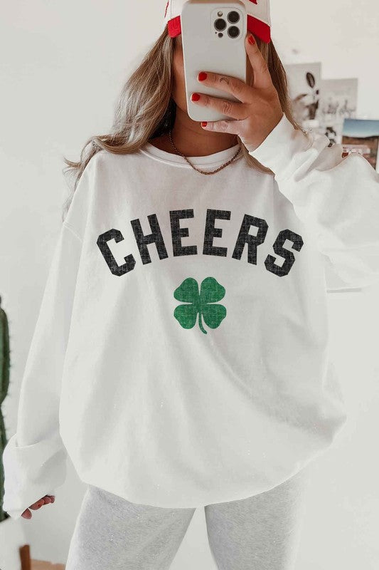 Cheers St Patrick's Oversized Sweatshirt
