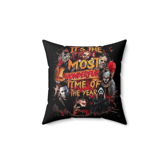It's the most wonderful time of the year Spun Polyester Square Pillow